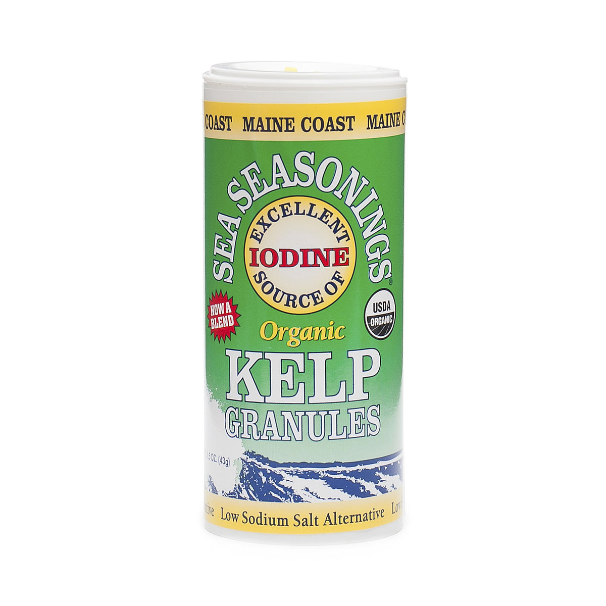 Organic raw kelp granules-Maine coast sea vegetables | cru vegan health